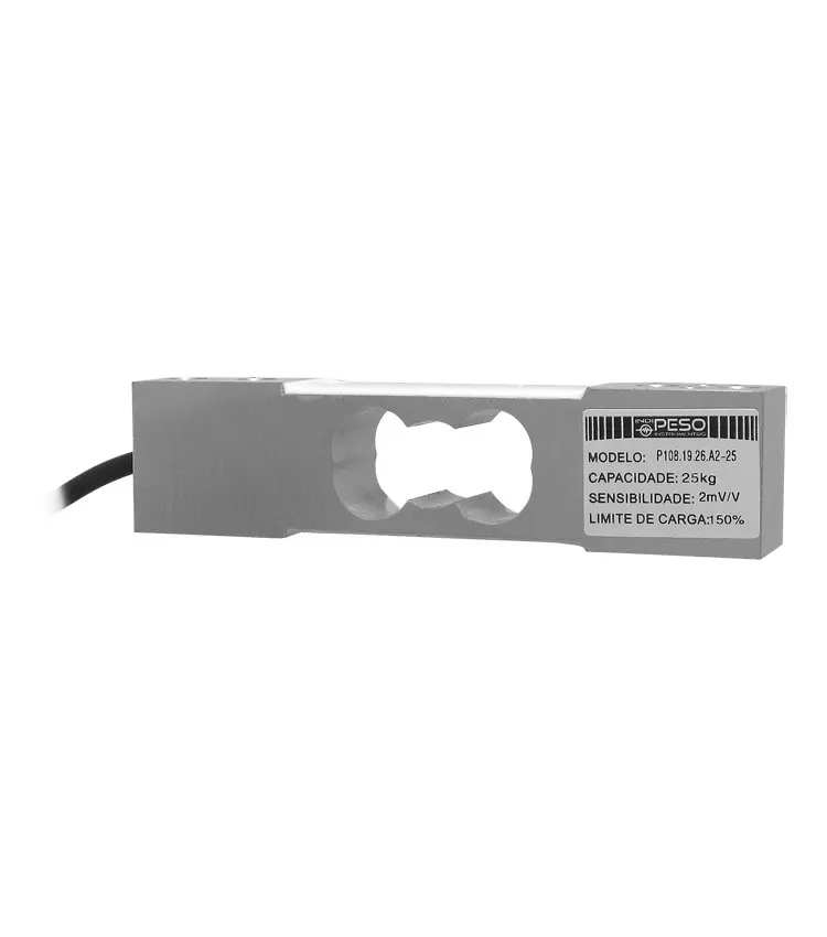 Célula de Carga Bloco Alumínio M6 IP66 | P108.19.A2 25kg