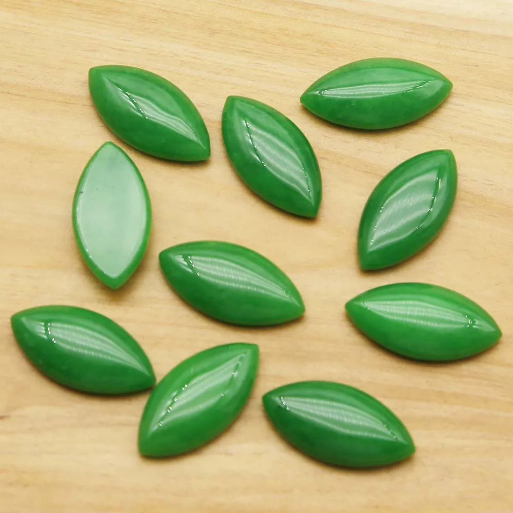 Natural Crystal Agate 30*15mm Horse Eye Ring Patch DIY Necklace Earrings Making Fashion Jewelry Accessories Wholesale 20Pcs/Lot