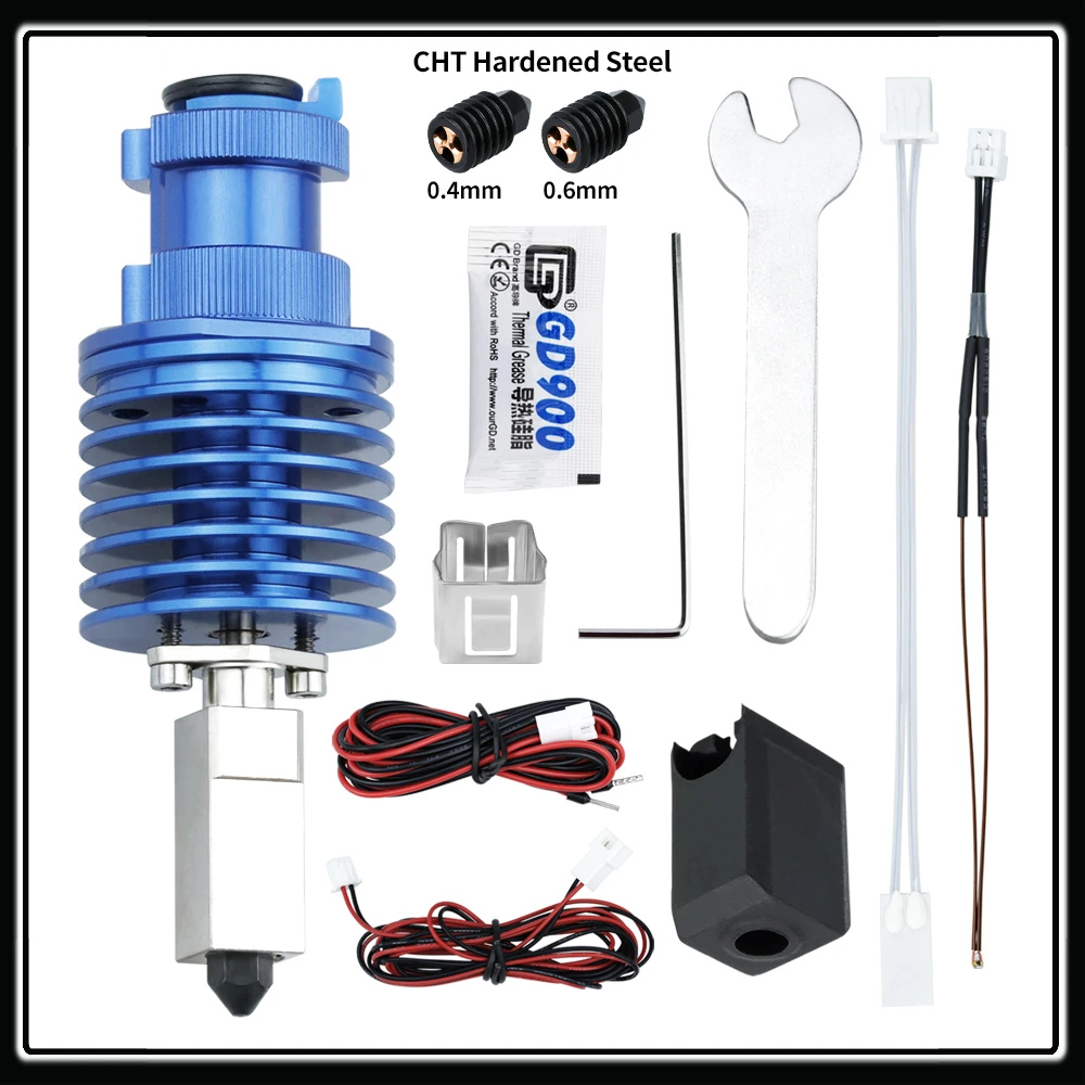 

V6 High Speed Print Head For Ender 3,V2 Bimetal Heated Block Upgrade Hotend Hi-End Extruder J-head VORON 2.4,CR10,10S 3D Printer