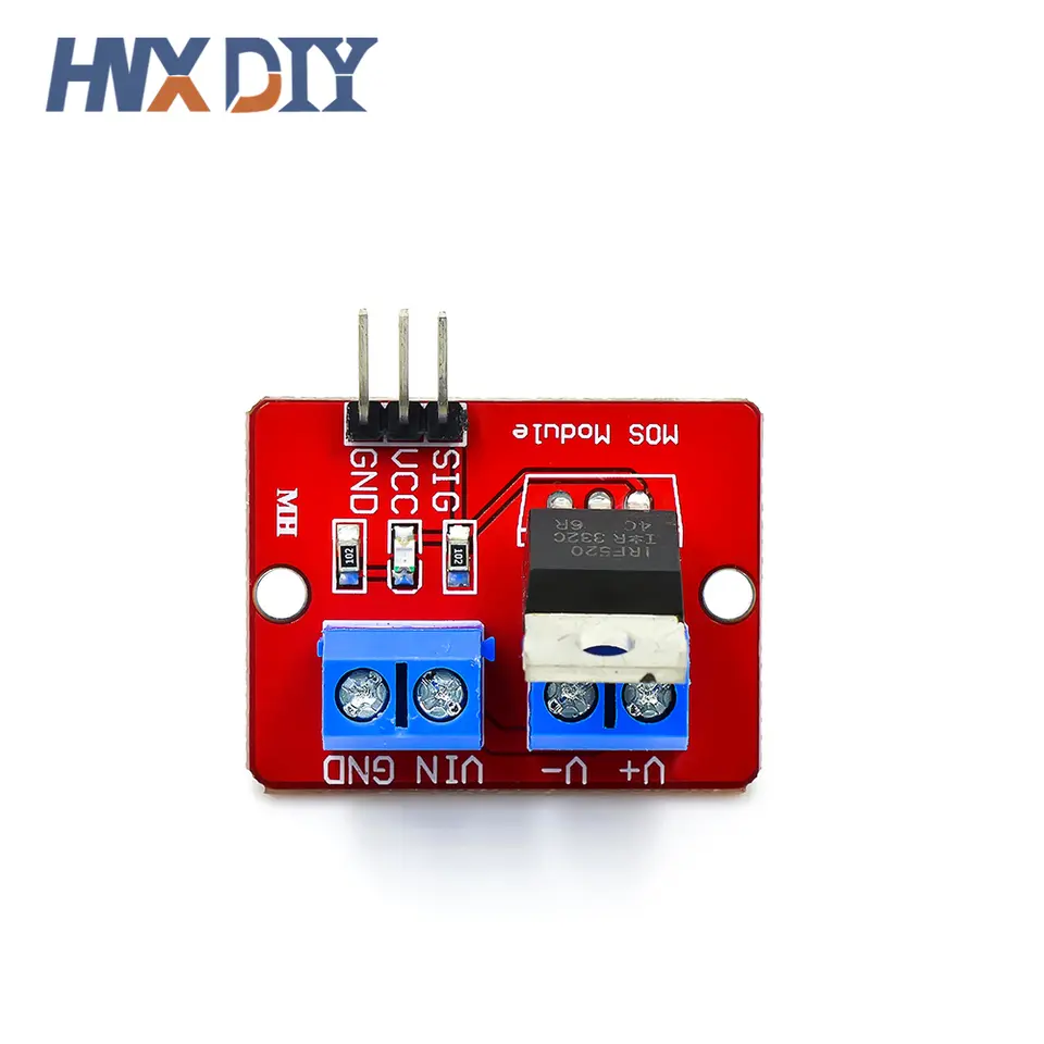 10pcs IRF520 MOS Driver Module PWM Dimmer 0-24V Top Mosfet Button IRF 520 For Arduino MCU ARM Raspberry pi image 4