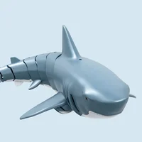 2.4G T11 Mini RC Shark Fish Boat Waterproof Simulation Outdoor Model Electric Radio Control Animal Sharks Robot Toys Boys 2