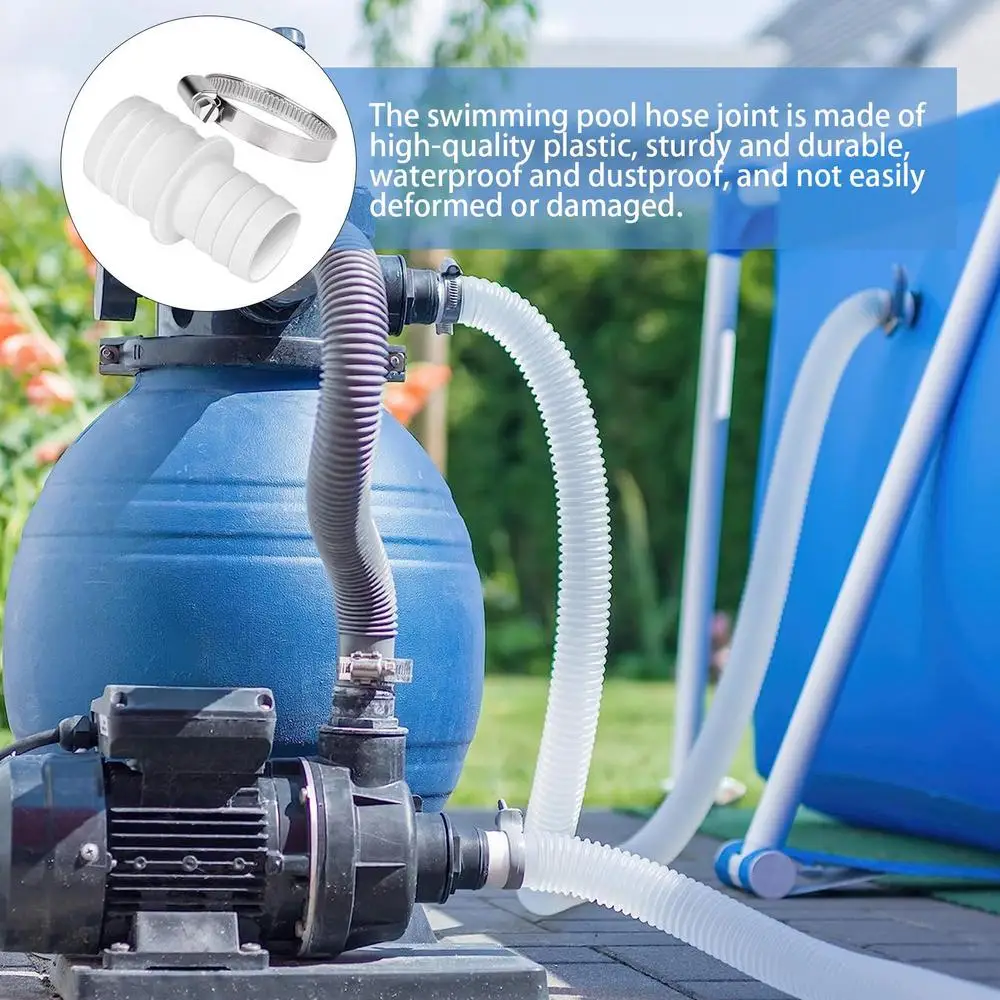 Description Picture 2 of item2/3/4pc Hose Connector Set With 32-38mm Hose Nozzles Pool Hose Adapter Nozzle Adapter Hose Fitting Accessries Pool Cleaning Tool