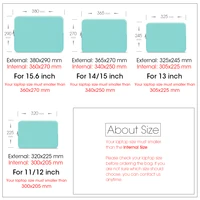 Soft Cotton Laptop Sleeve Bag Case For Notebook Tablet Cover 11" 12" 13" 15" 15.6" For Macbook Retina 13 Xiaomi Huawei HP Dell - Image 6