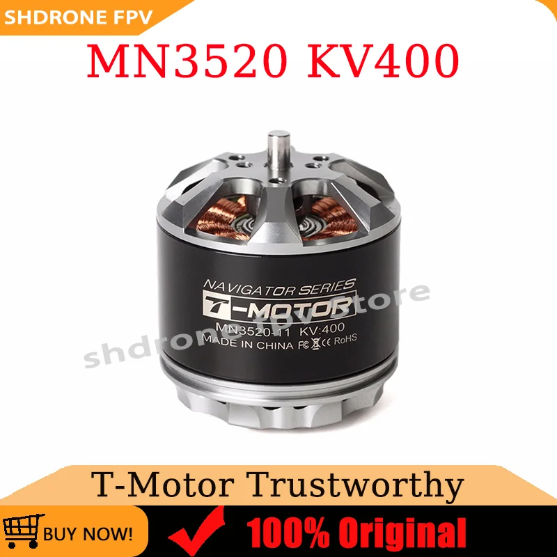 T-MOTOR MN3520 KV400 Бесщеточный двигатель 4-8S LiPo 1140 Вт Максимальная мощность 38 А Максимальный ток Высокое качество для RC Drone Multicopter UAV