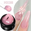 BORN PRETTY 15ml Clear Non Stick Hand Extension Gel Nail Polish for 3D Shaping Nail Art Solid Milky Jelly Hard Gel for Fake Nail 3