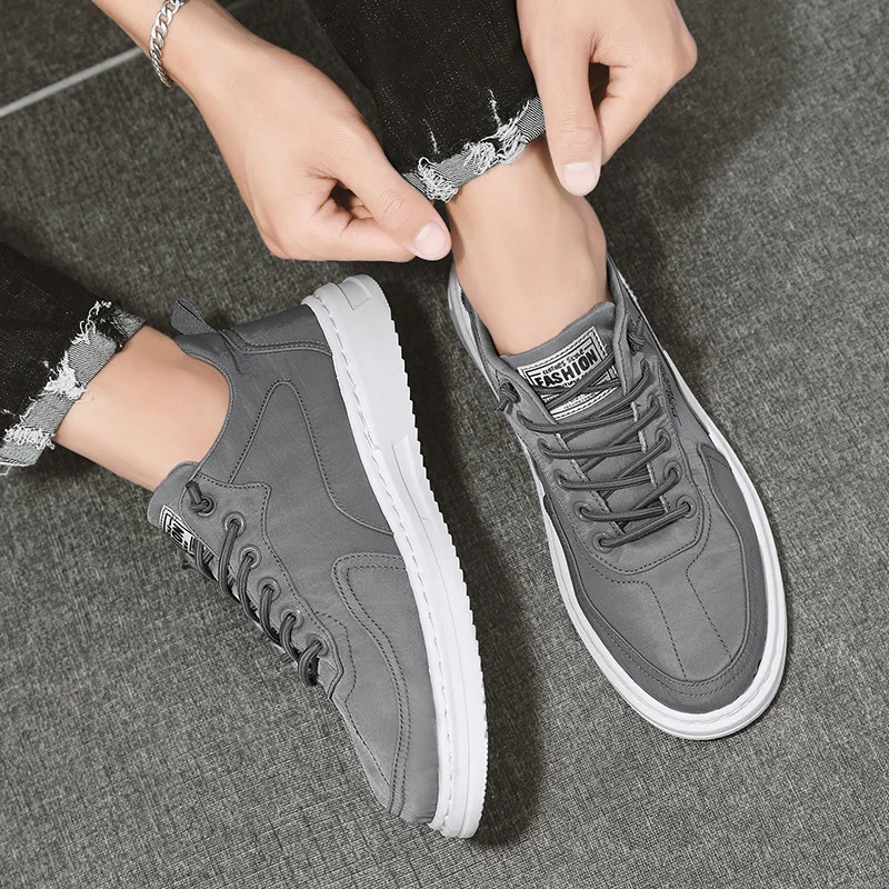 Men's Vulcanized Shoes Flat Non-slip Wear-resistant Breathable Sneakers Classic Fashion Canvas Casual Shoes Brand Shoes for Men - 2