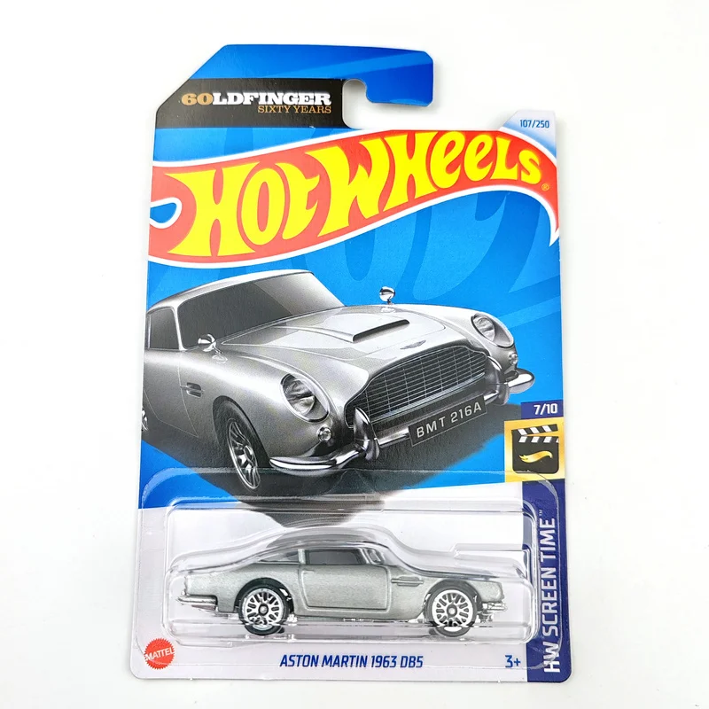 

2024-107 Hot Wheels Cars ASTON MARTIN 1963 DB5 1/64 Metal Die-cast Model Collection Toy Vehicles