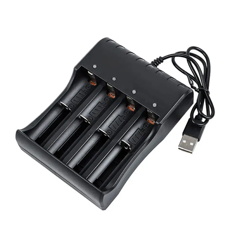Universal USB Battery Charger 4 Slots Fast Charging Protection Rechargeable for 18650 14500 23500 Smart Lithium Battery Charger charger adapter battery charger fast charger battery charger adapter
