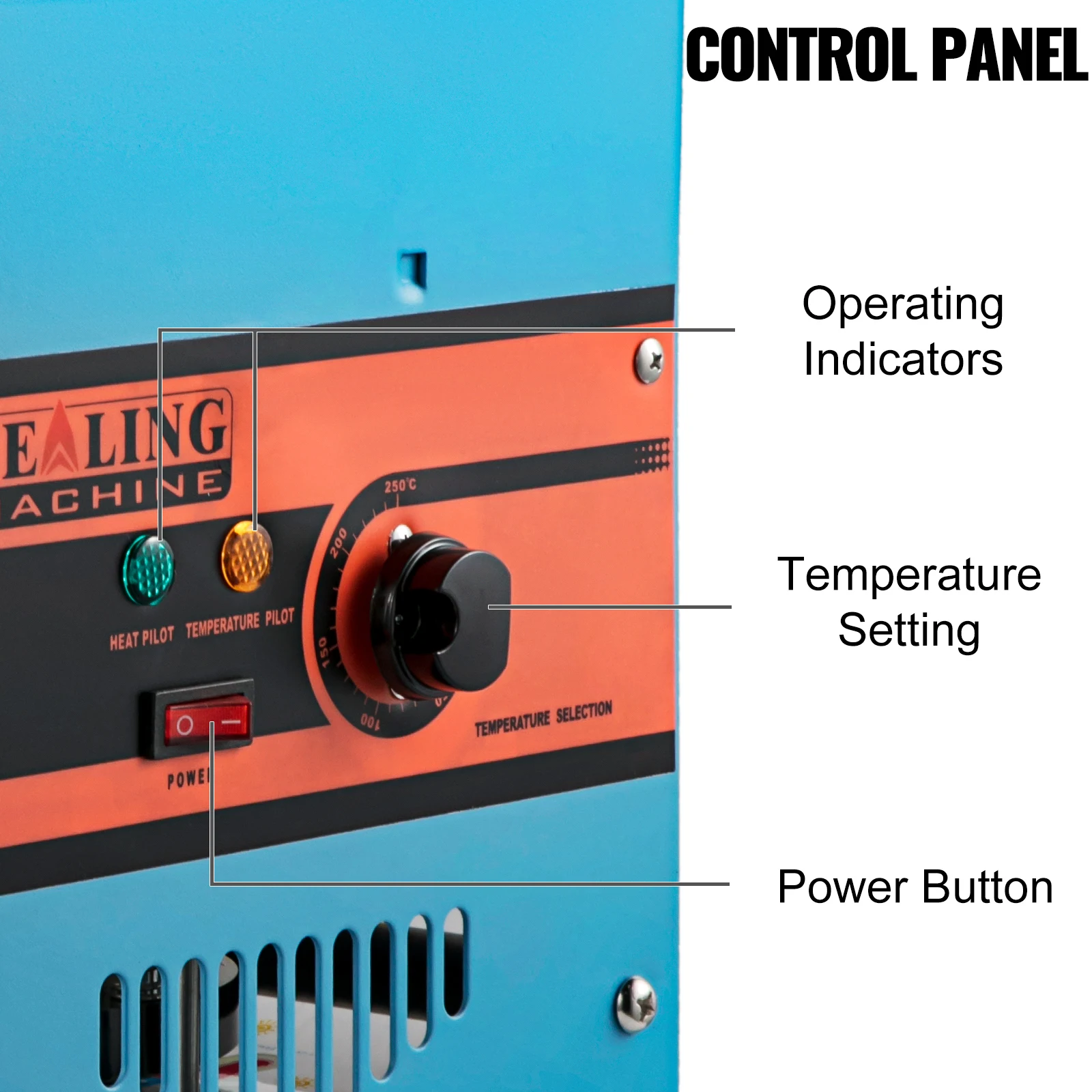 Manual Cup Sealing Machine for 90 95mm Cups with Heating Technology