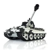 HENG LONG 1/16 7.0 King Tiger RC Tank 3888A FPV 360° Turret Barrel Recoil Sound Machine Gun BB Unit White Tiger II Toy 3