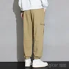 Spring Autumn new black work pants men loose casual tide large size men's pants cargo pants men 8XL 7XL 6XL 3