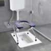 Toilet Seat for Bathroom Trong Bearing Capacity Comfortable Stable Bottom Shower Chair Washable Frosted Seat Board Commode Stool 5