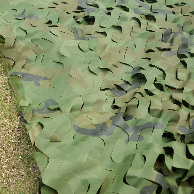 Camouflage Netting Outdoor Camping Sonnenschirm Mesh Camo Net für Jagd Schießen Auto Abdeckungen Militär Party Sun Shelter Pavillon net – Detail 5