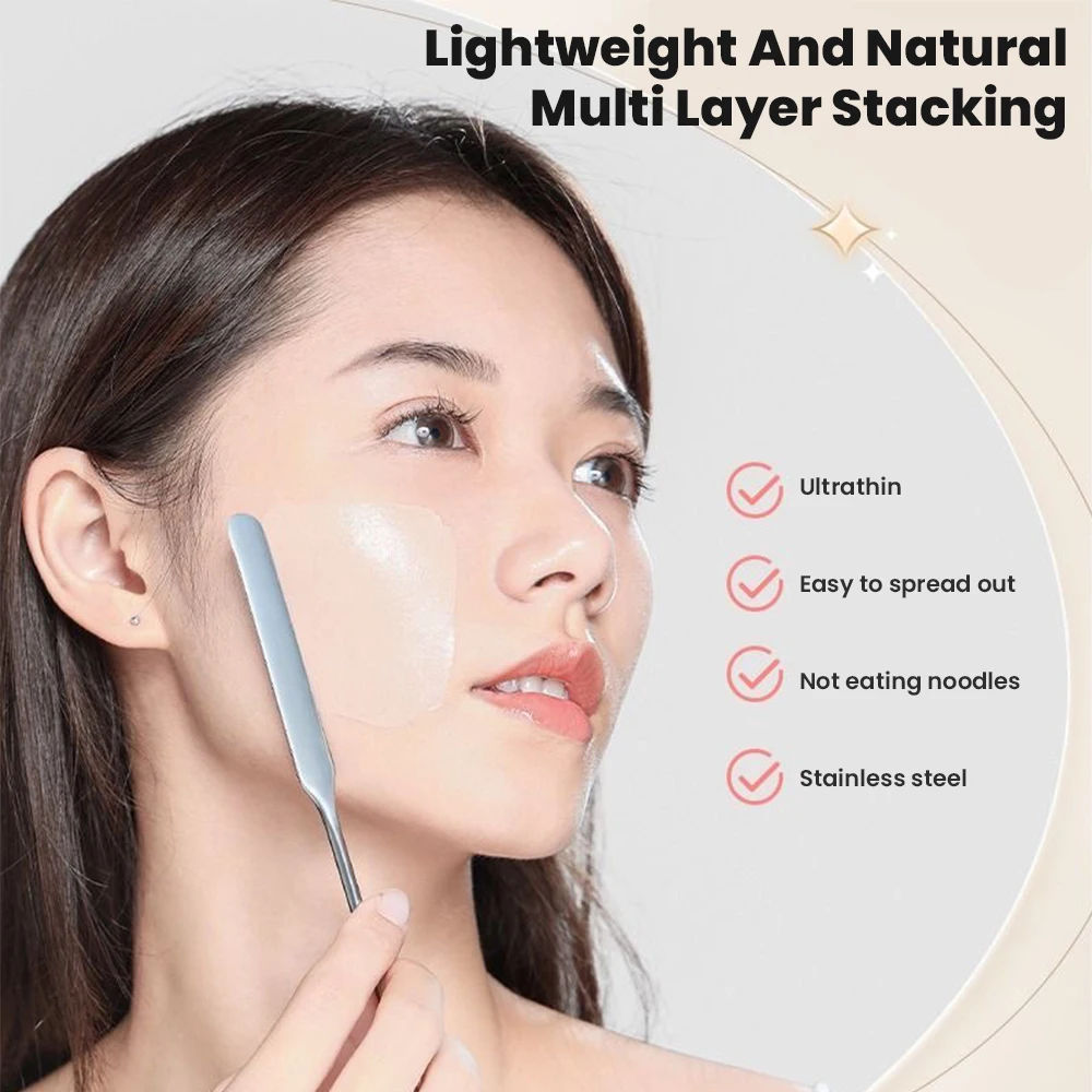 Makeup Tools Stainless Steel Foundation Spatula Mask Shaving Eye Cream Scraping Spoon Liquid Foundation Scraper Palette Stick Beauty Tool Set