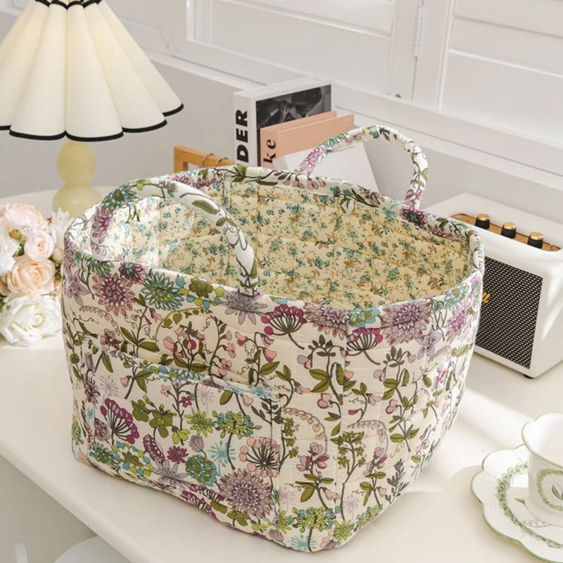 Faroot Home Large Capacity Fabric Storage Baskets Laundry Baskets with Easy Carry Handles Laundry Hampers 3