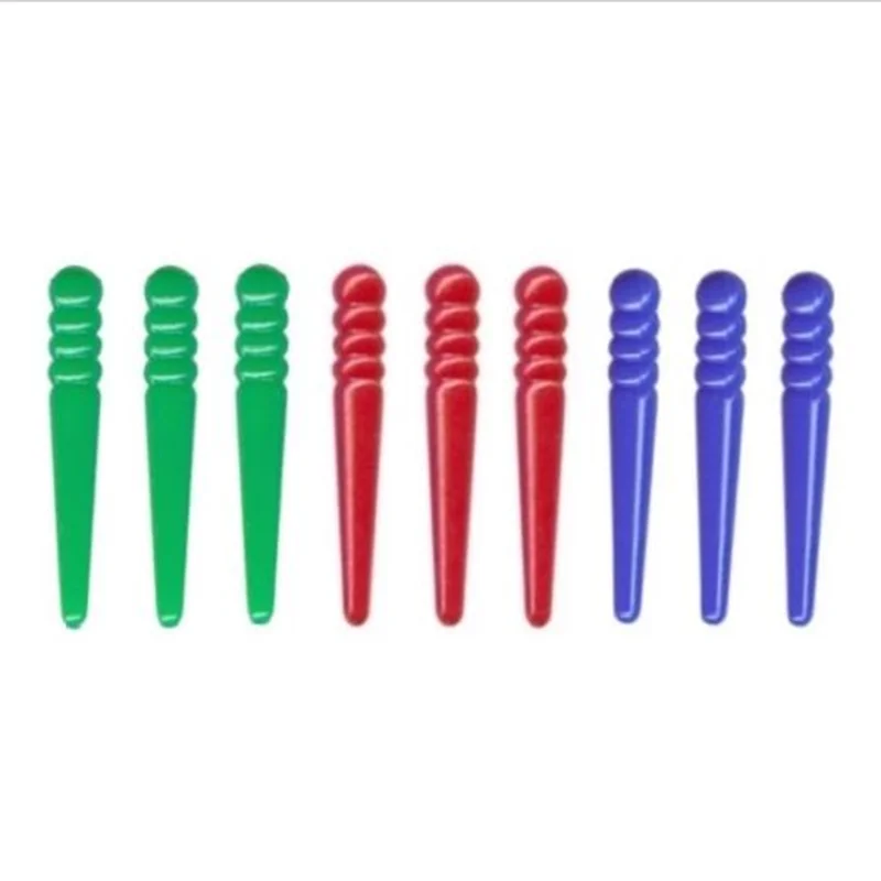 48 Pioli Per Cribbage In Plastica | 3 Colori (Rosso, Blu, Verde) | Adatti A Fori 0,32 Cm | Accessori Gioco Da Tavolo - 3