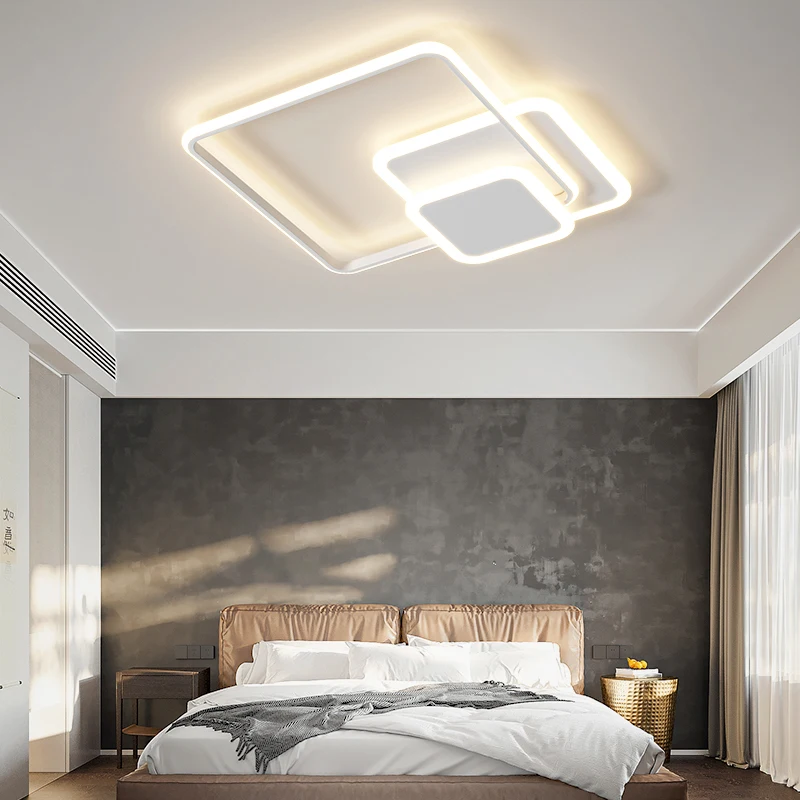 Acrylic Circular Modern LED Chandelier Light Living Dining Room Bedroom Kitchen Indoor Lighting Decor Minimalist Ultrathin Lamps