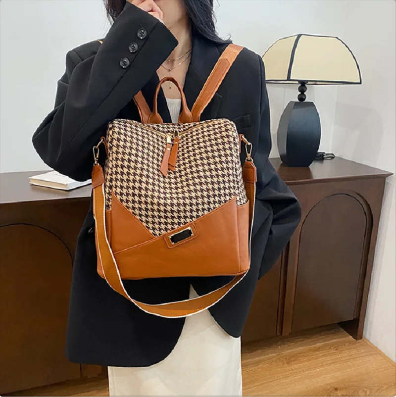 Wholesale New Women Large Capacity Travel Backpack Fashion Printing Shoulder Bags School Bag Ladies Casual Crossbody Bag Totes