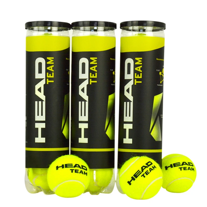 Original HEAD Tennis Balls Competition Training Tennis Ball TEAM High Elastic Resistance HEAD TOUR Ball 3B 4B 1 Tube