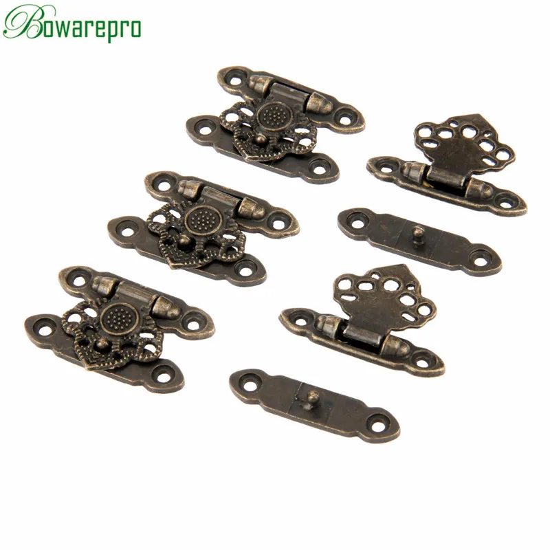 5Pcs Antique Bronze Zinc Alloy Latch Hardware Decorative Jewelry Gifts Wooden Box Suitcase Hasp Latch Hook with Screws 37*25MM
