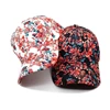 Four Seasons Polyester Flower Print Casquette Baseball Cap Adjustable Outdoor Snapback Hats for Women 28 1
