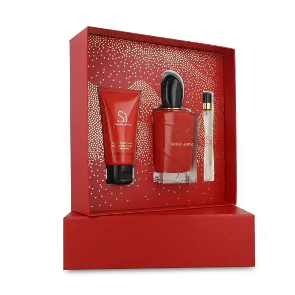 SET GIORGIO ARMANI SI APASIONE 3 PZS 100ML EDP SPRAY/ 10ML EDP SPRAY/ BODY LOTION 50ML