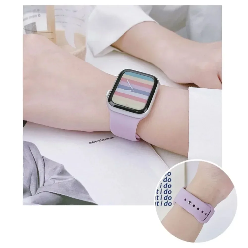 Silicone Sports Band for Smartwatch - Adjustable Loop Bracelet