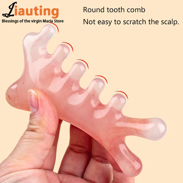 Head Eye Scalp Unblocking Meridian Massage Comb 4in1 Sandalwood Massage Comb Head Meridian Scalp Comb Eye Shoulder Neck Scraping 5