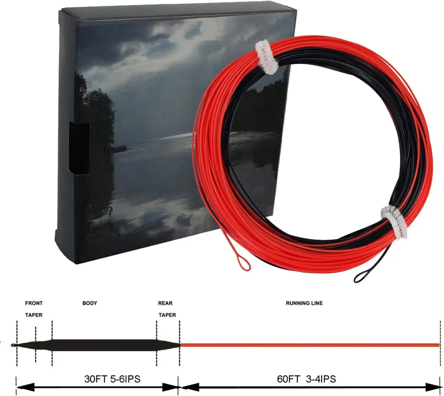 Aventik90FT100FTFlyFullSinkingTipLineFloatingLineFlyFishing