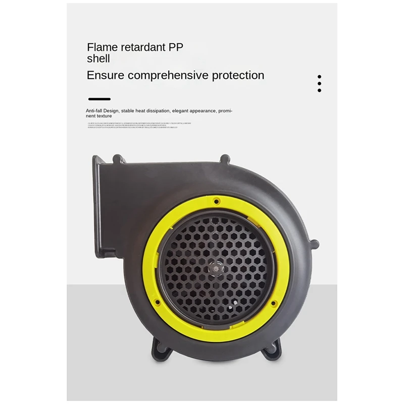 

200W Centrifugal Blower Dust Exhaust Electric Blower Cartoon Toy Inflatable Model Blower US Plug