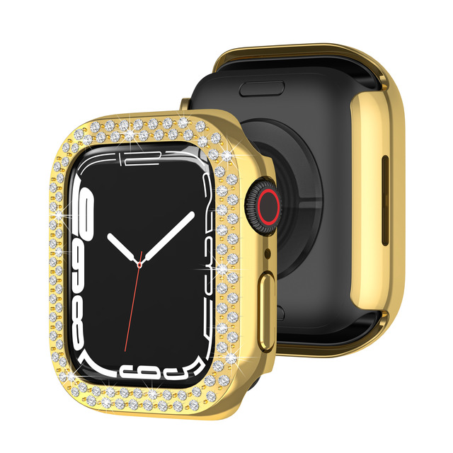 Case For Apple watch 45mm 44mm 40mm 42mm 38mm Accessories Bling Bumper Protector Cover iWatch series 3 4 5 6 se 7 41mm