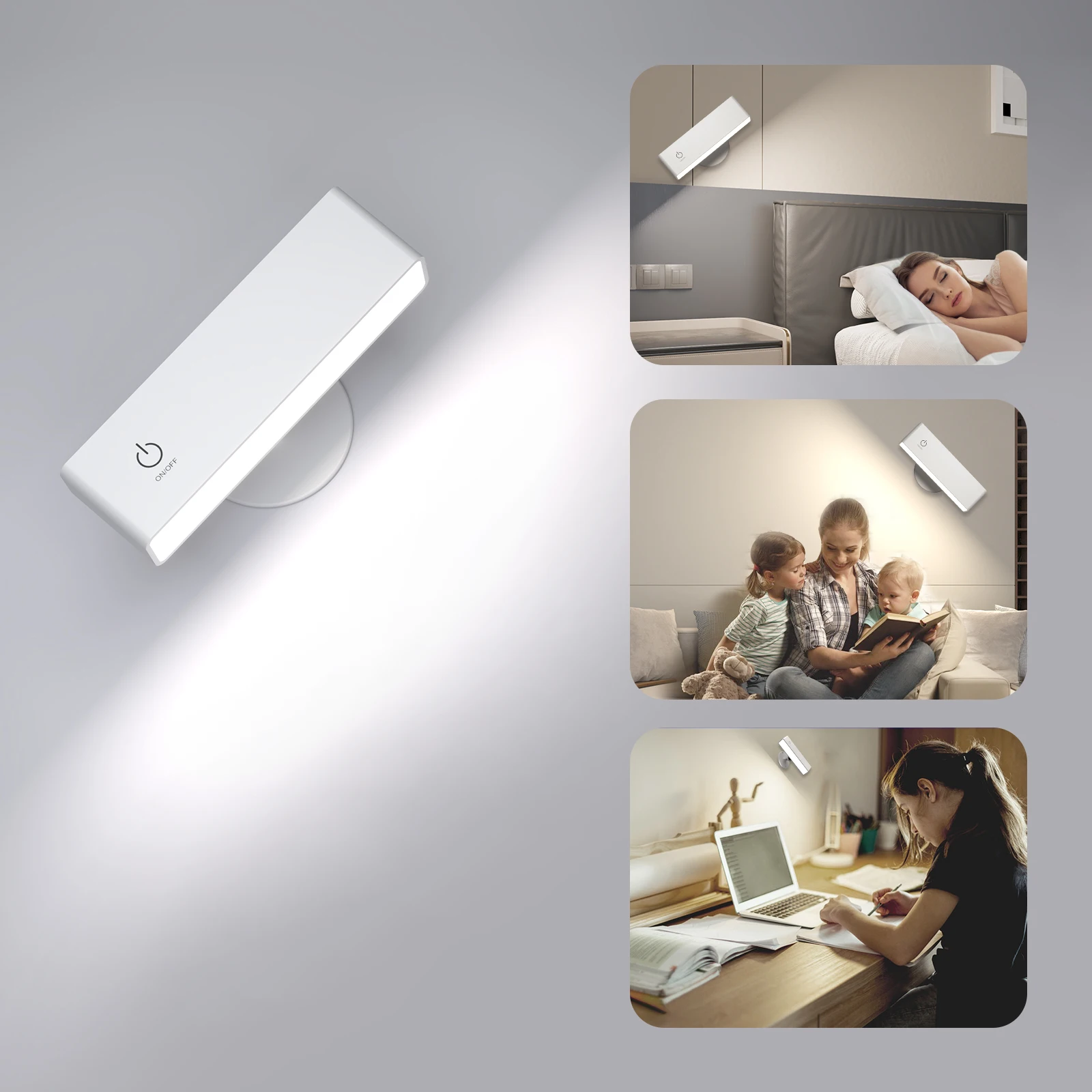 LED Wall Lamp Indoor Room Light USB Recharge Wireless Portable Dimmable Touch Light Control Bedroom Reading Lamp led wall lamp wall sconces light wall lamp