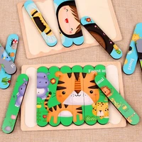 Holz Montessori Holz Puzzle – Bild 4
