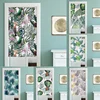 Tropical Plant Plam Leaves Printed Door Curtains Kitchen Bathroom Partition Curtain Bedroom Decoration Entrance Half Curtains 1