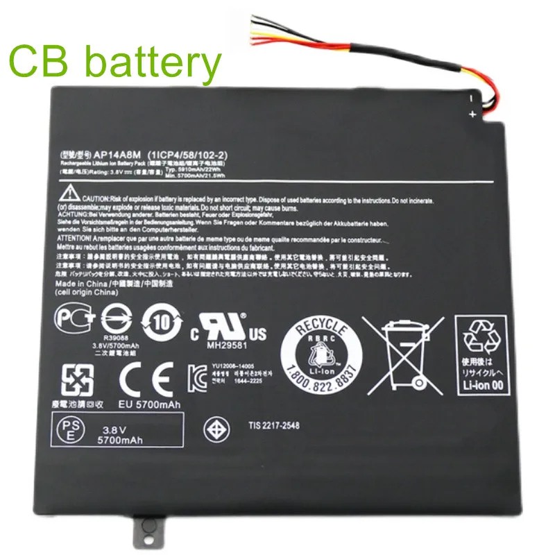 

Original quality 3.8V 5910mAh AP14A8M Battery For 10 SW5-011 SW5-012 10-inch Tablet PC