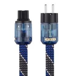 High - Fidelity Audio Power Cable with V - Series Connector, 1m/1.5m - 1m (EU plug)
