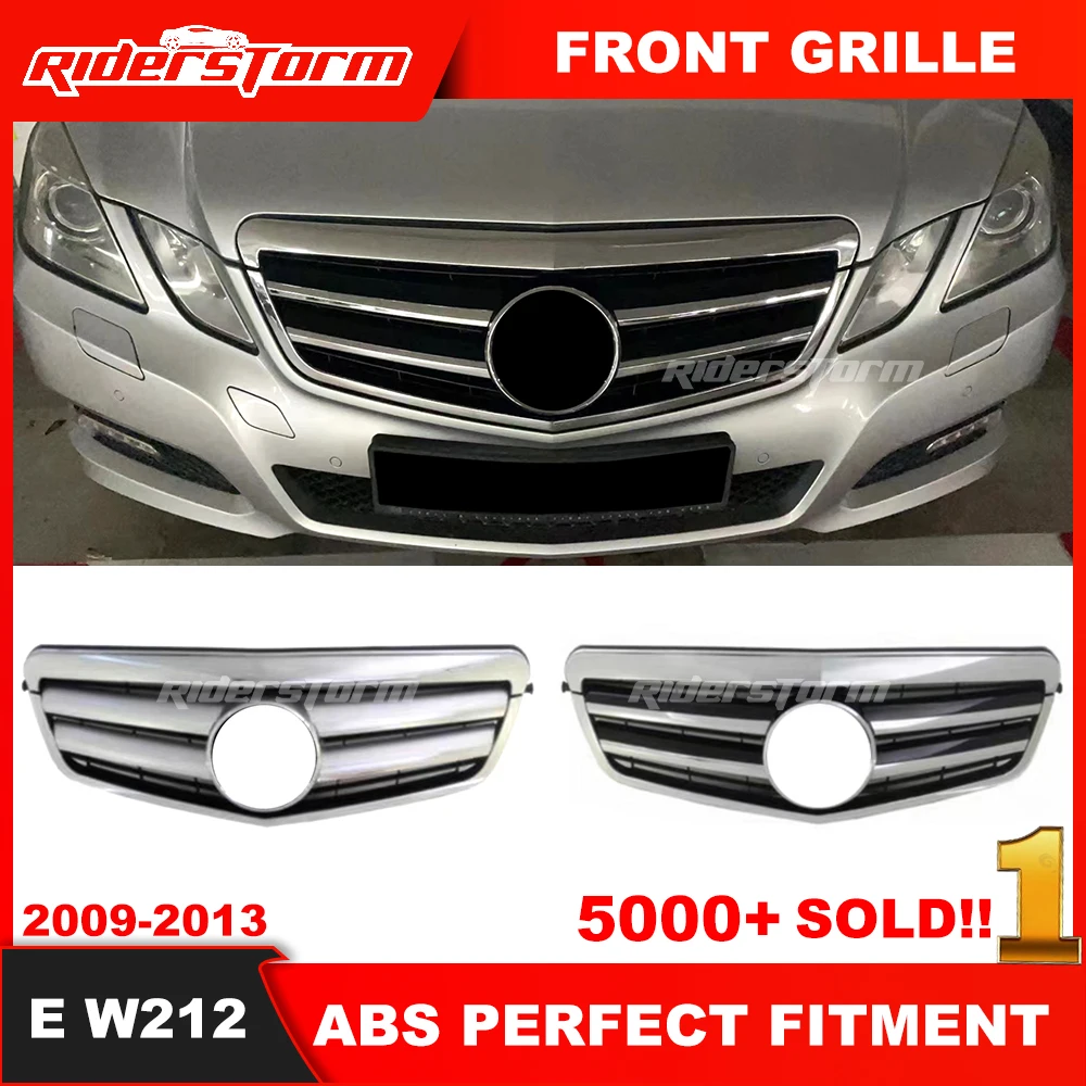 

Year 2009-2013 E Class Sedan W212 Grille For merced E Class W212 2 Bars Style Grille Front Grill For E260 Not Include Emblem
