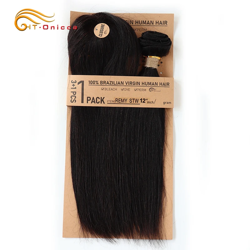 Short Kinky Curly Human Hair Bundles Natural Black Curly Bundles With Closure Brazilian Remy Hair Weaves 3 With Closure
