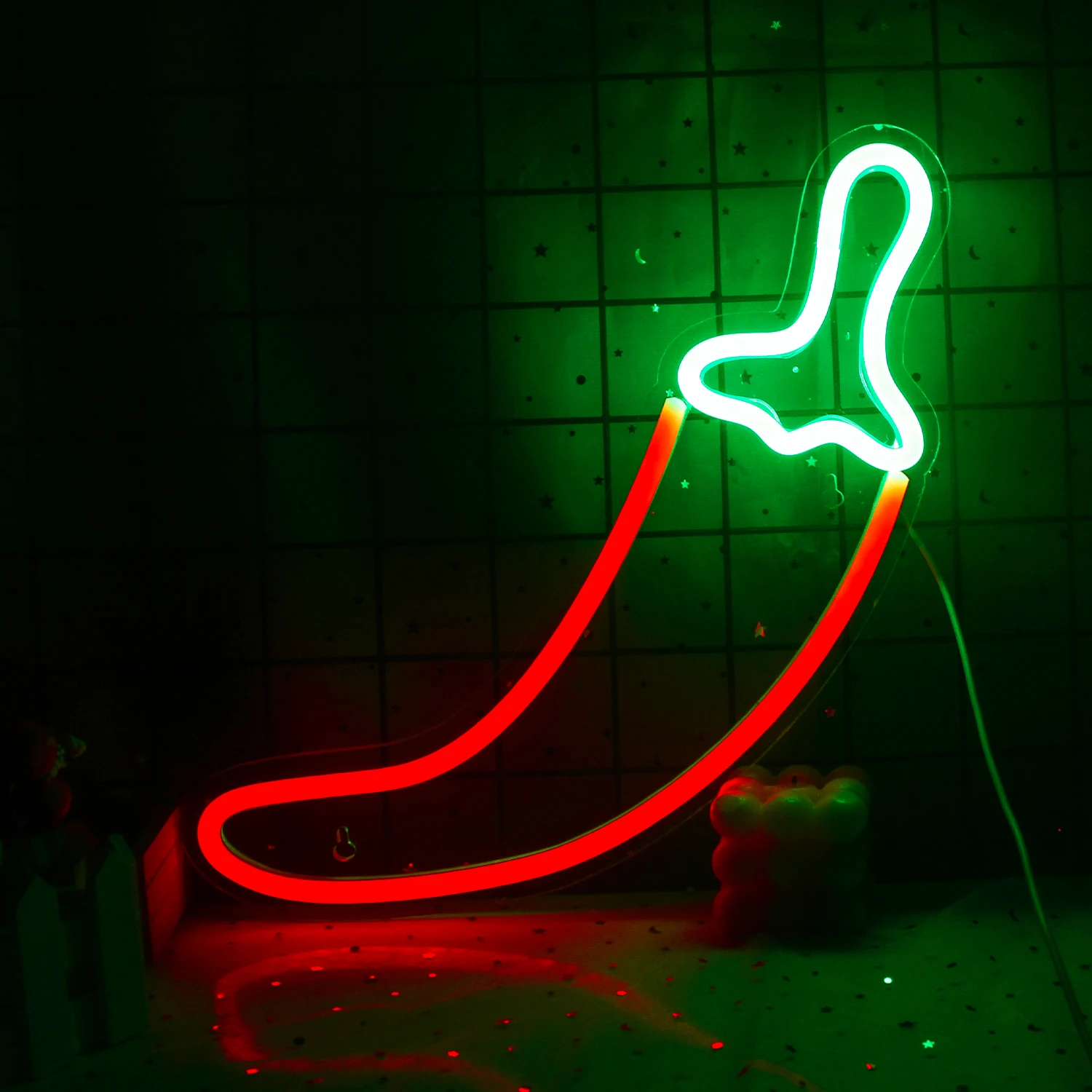 Ineonlife Neon Sign Luz LED, Pimentão, Tomate,