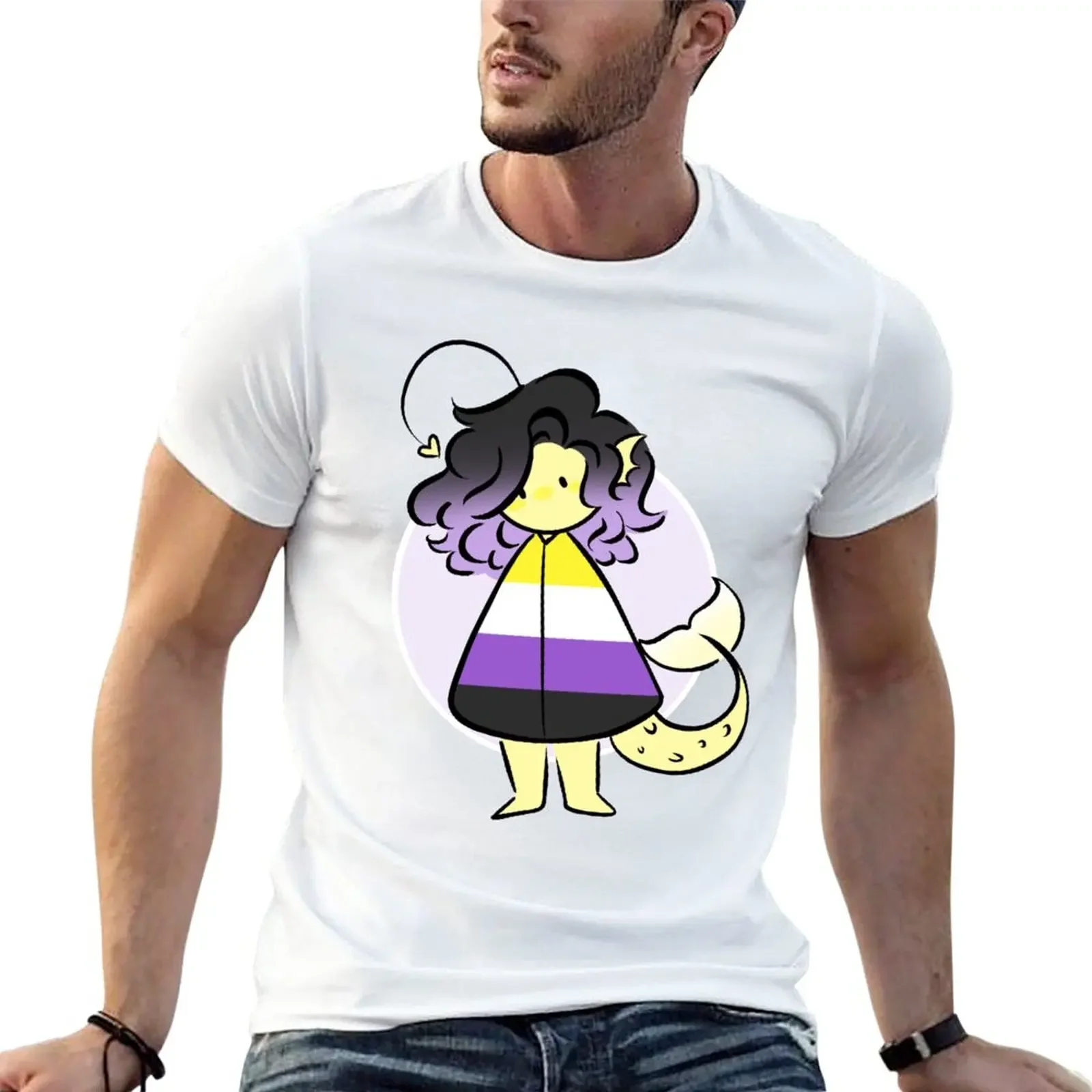 

Nonbinary T-Shirt plus size tops Blouse mens graphic t-shirts funny