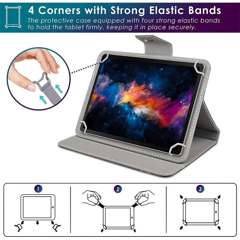 Inch Universal Tablet Case Protective Cover Stand Folio