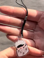 Handcrafted Gojo - Inspired Y2K Aesthetic Keychain Charm (Black)