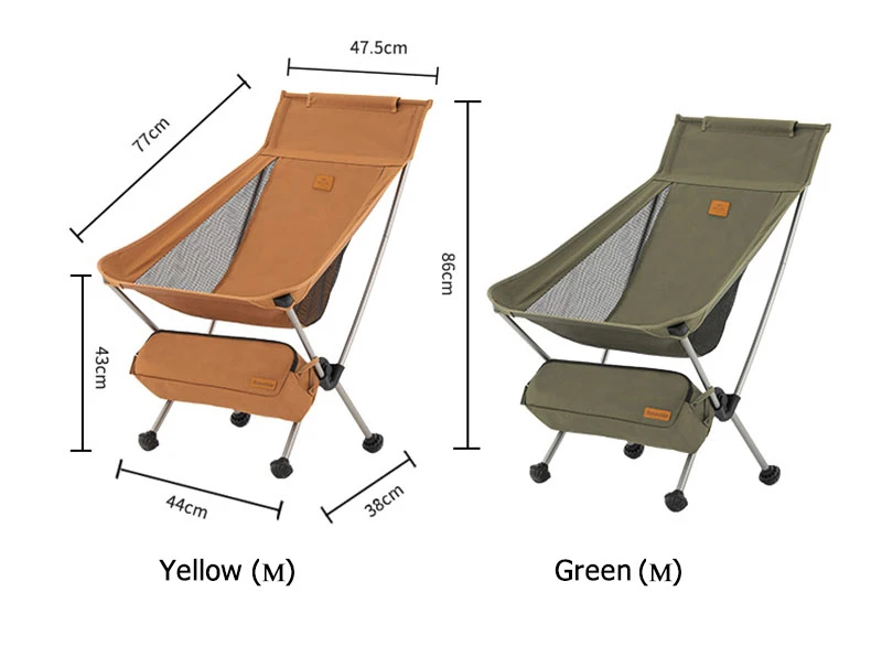 Naturehike Camping Mond Stuhl Hohe Rückenlehne Ultraleicht Klappstuhl Tragbare 120Kg Last Reise Schaukelstühle Outdoor Angeln Stuhl – Detail 10