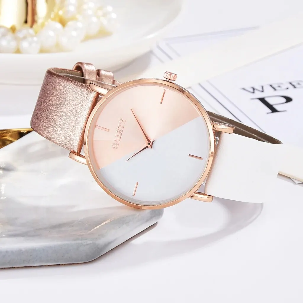 Women Watch Set Luxury Fashion Colourful PU Leather Strap Ladies Quartz Wristwatch Alloy Bracelet For Ladies Gift womans watch