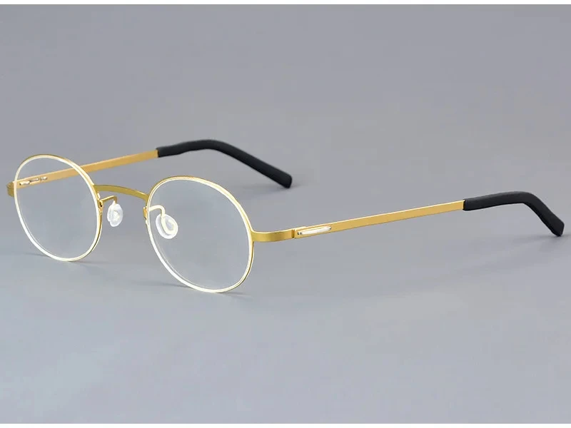 Dänemark Männer Kleine Runde Brillen Ultraleicht Kleine Gesicht 130mm Brille Rahmen Frauen Titan Leichte Brille Gafas Neue – Detail 28
