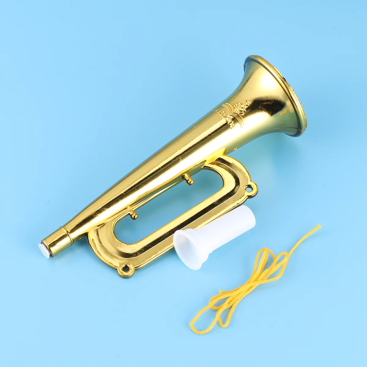 trumpet instrument Golden Plastic Trumpet Toys Children Fun Musical Horn Cheering Props Party Sports Events Plastic Horns Musical Instruments Sound