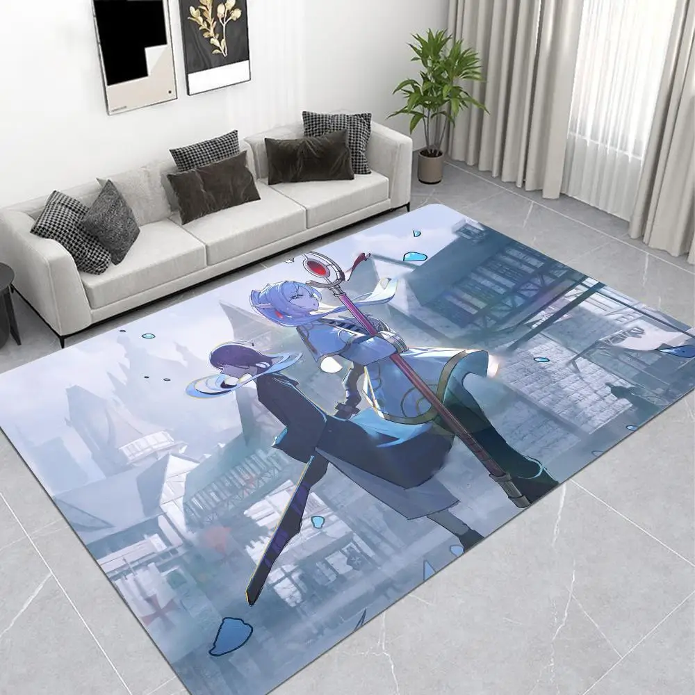 Frieren 미끄럼 방지 바닥 매트, 세탁 가능한 문짝 매트, 거실 소파 의자 공간 매트, 주방 도어매트 공간 러그