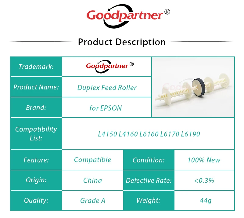 Rolo do Recolhimento da Alimentação Duplex para Epson L4150 L4160 L6160 L6161 L6166 L6168 L6170 L6171 L6178 L6190 L6191 L6198 et 2750 3750 4750 10 - Imagem 5