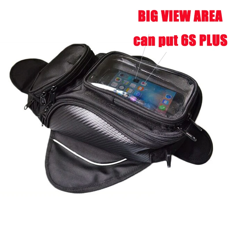Bolsa para tanque de motocicleta, bolsa magnética para SILLÍN de moto, equipaje, ventana más maleta iphone y Samsung|saddle luggage|tank bagmotorcycle tank bag - AliExpress