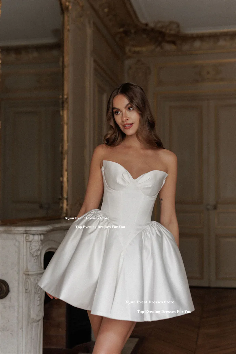 green emerald velvet dress Unqiue A-Line Sweetheart Sequin Short Wedding Dress with Appliques